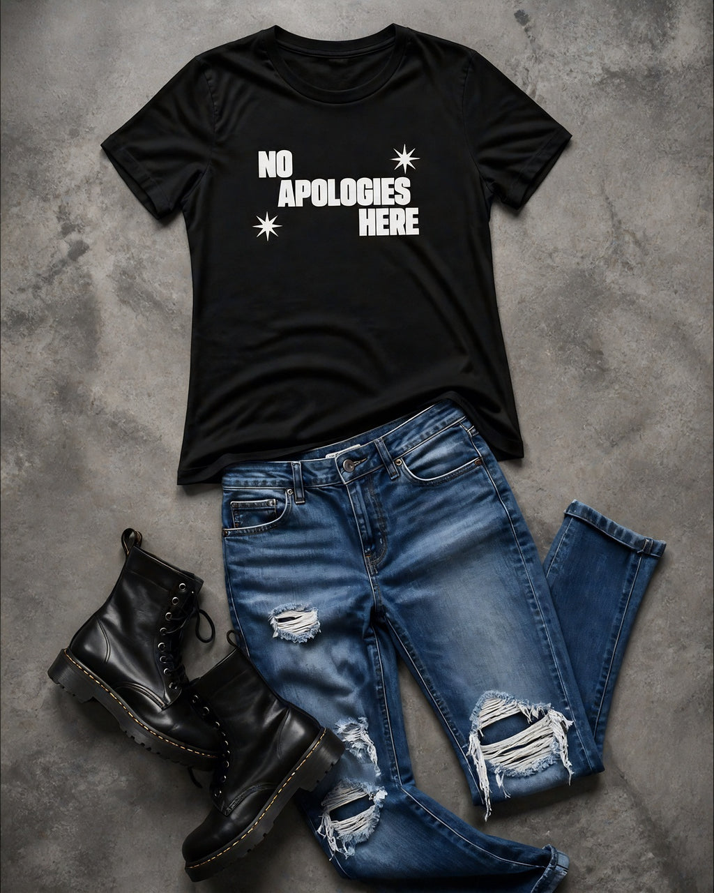 No Apologies Here Graphic Tee