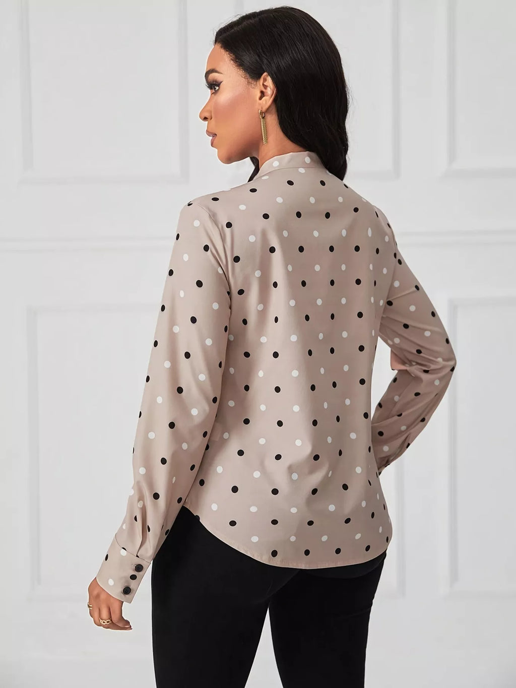 Women’s Dust Storm polka dot blouse for work and everyday outfits